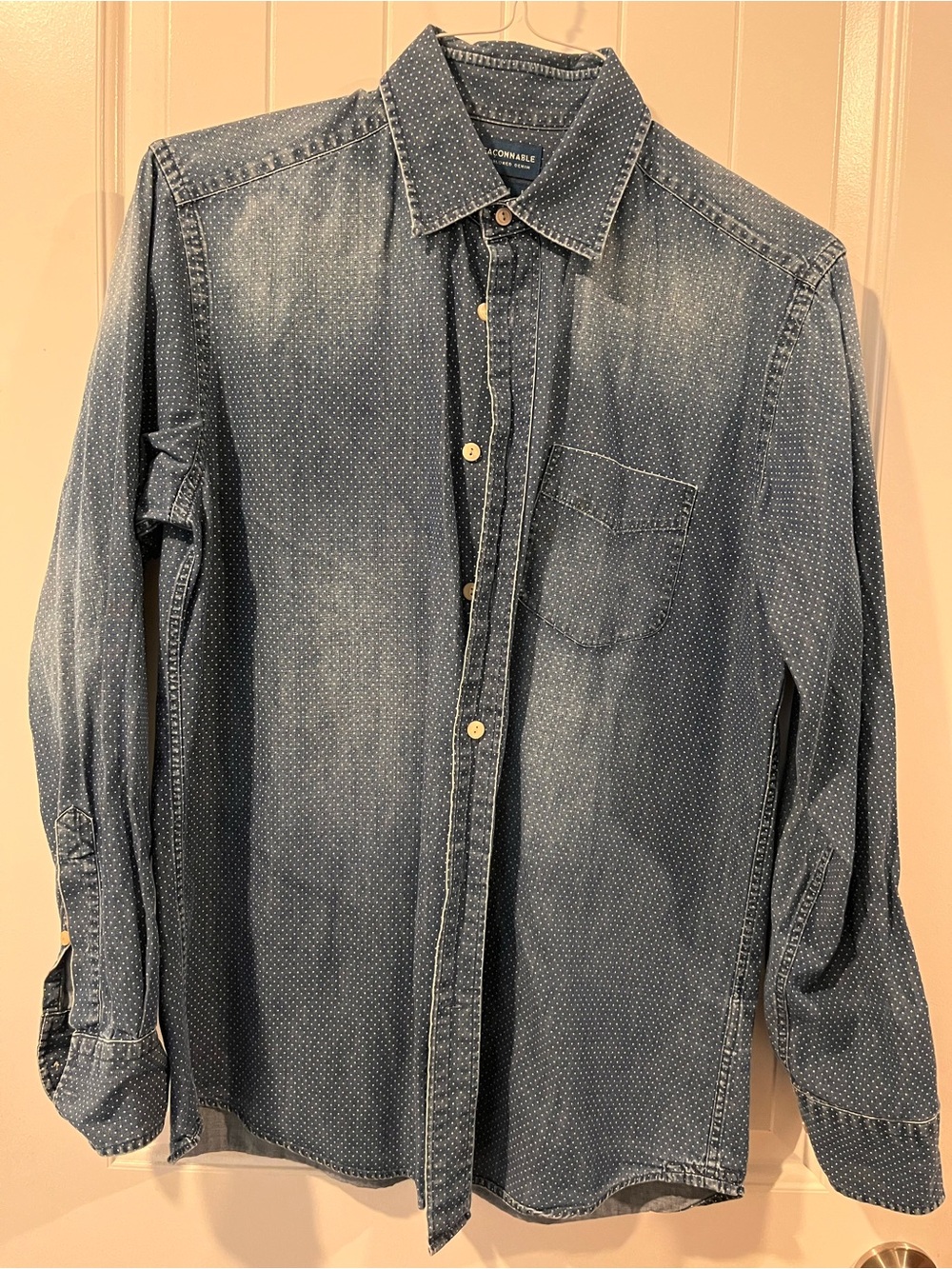 Faconnable denim button down
